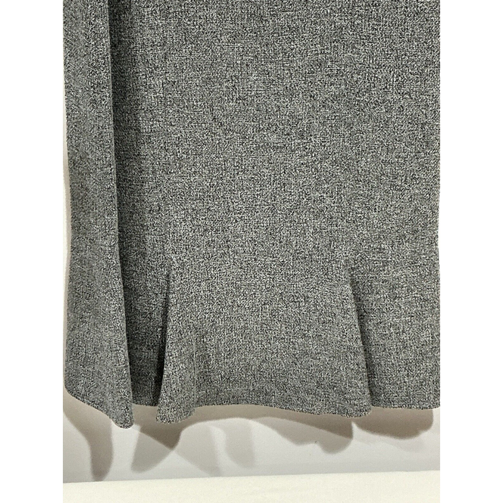 Woman’s Sutton Studio Woman’s 14w Black White Lined Midi Dress Zip Back - Picture 3 of 8